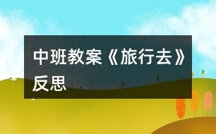中班教案《旅行去》反思